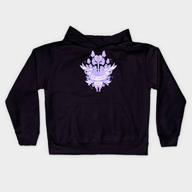 Dare to be Soft - Soft Witch Series Kids Hoodie by Cosmic Queers